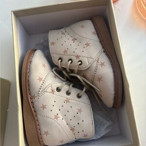 Starry Cream Kids Boots